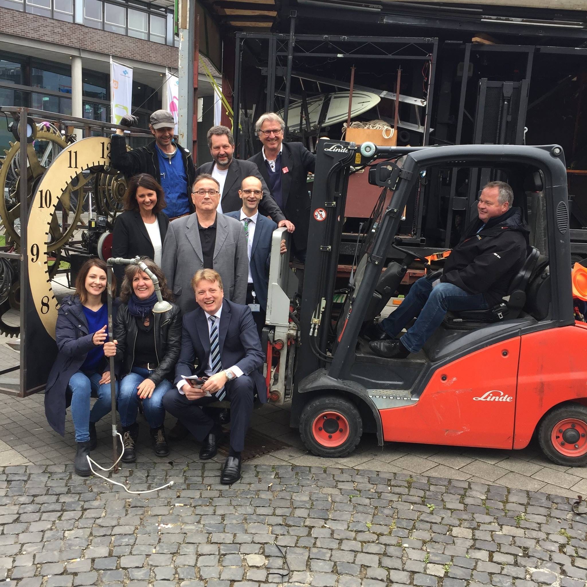 Vorbereitung des Theater Titanick