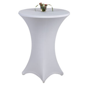 Stehtischhusse Stretch weiß Ø80 H110