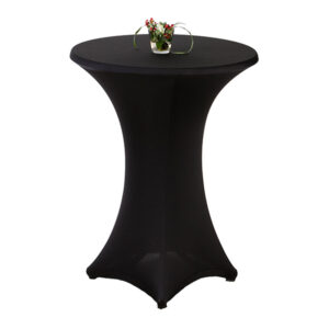 Stehtischhusse Stretch schwarz Ø80 H110