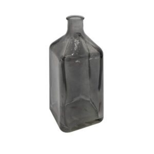 Vase Glas schwarz Form: Flasche L8 B8 H20
