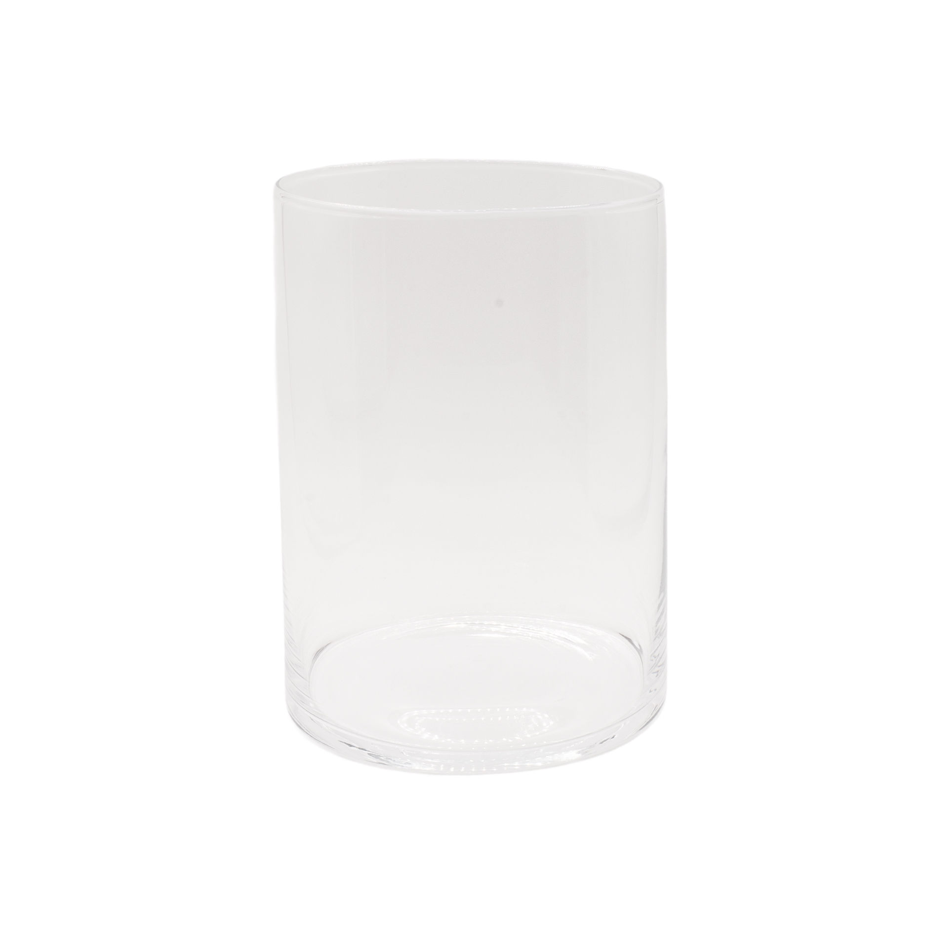 Windlicht Glas Zylinder, Fuß flach